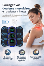 Masseur Électrique de Cou EMS – Relaxation &amp; Soulagement Musculaire