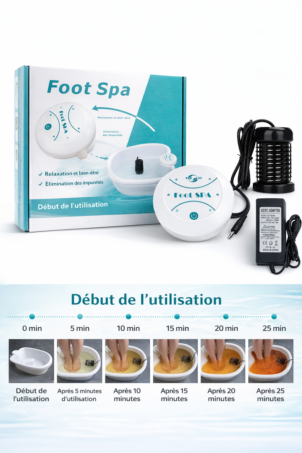 Spa Détox Ionique pour les Pieds – Bain de Pieds