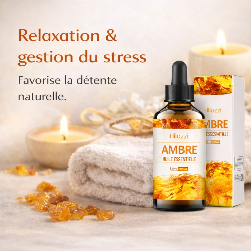 Huile parfumée / parfum ambiance d’Ambre – Relaxation & Sommeil Profond (30 ml)