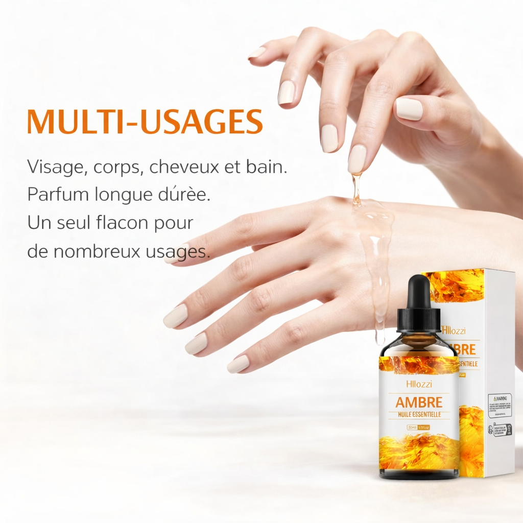 Huile parfumée / parfum ambiance d’Ambre – Relaxation & Sommeil Profond (30 ml)