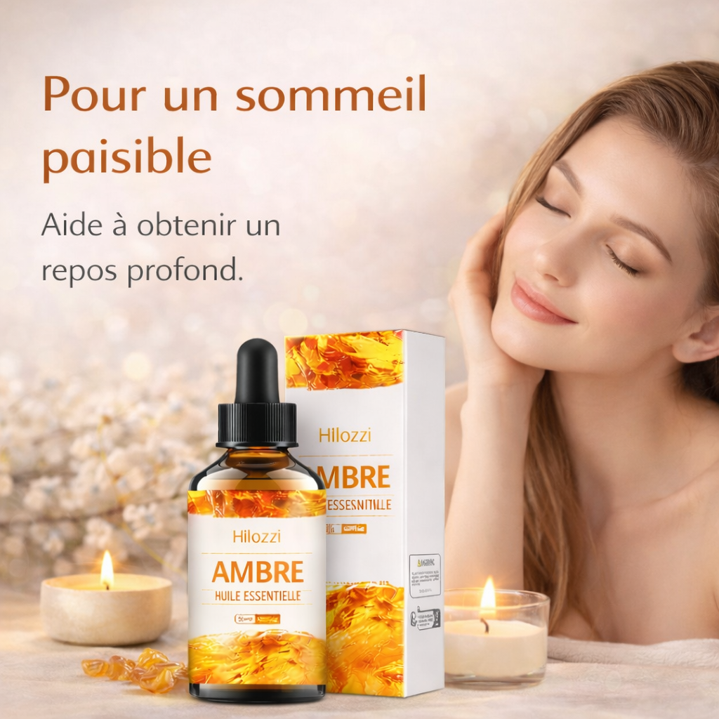 Huile parfumée / parfum ambiance d’Ambre – Relaxation & Sommeil Profond (30 ml)