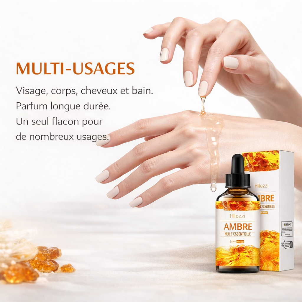 Huile parfumée / parfum ambiance d’Ambre – Relaxation & Sommeil Profond (30 ml)