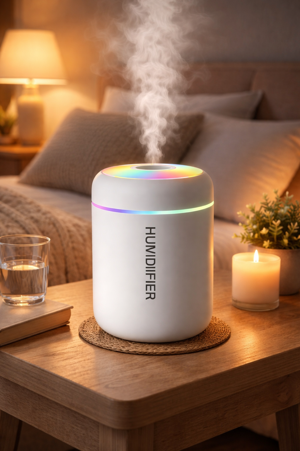 Mini humidificateur USB 180 ml - Diffuseur d'arômes électrique portable.