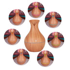 Mini humidificateur ultrasonique portable effet bois.