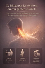 Oreiller cervical orthopédique en fibre de soja, idéal pour un sommeil réparateur.